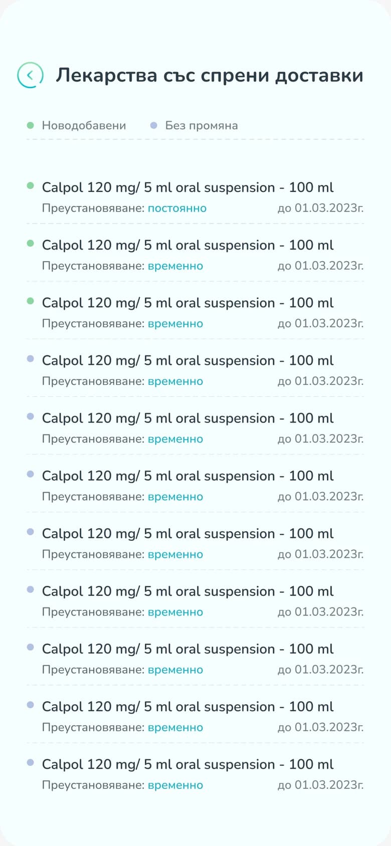 Find Your Medicine website on mobile, inner section
