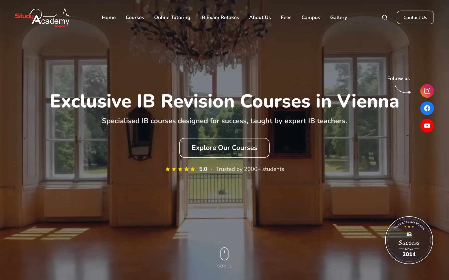 Study Academy Vienna website